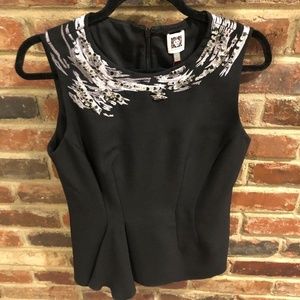 NWT Anne Klein Sleeveless Sequin Blouse - Sz 6